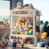 מכונת צעצועים עם כף הרמה לילדים